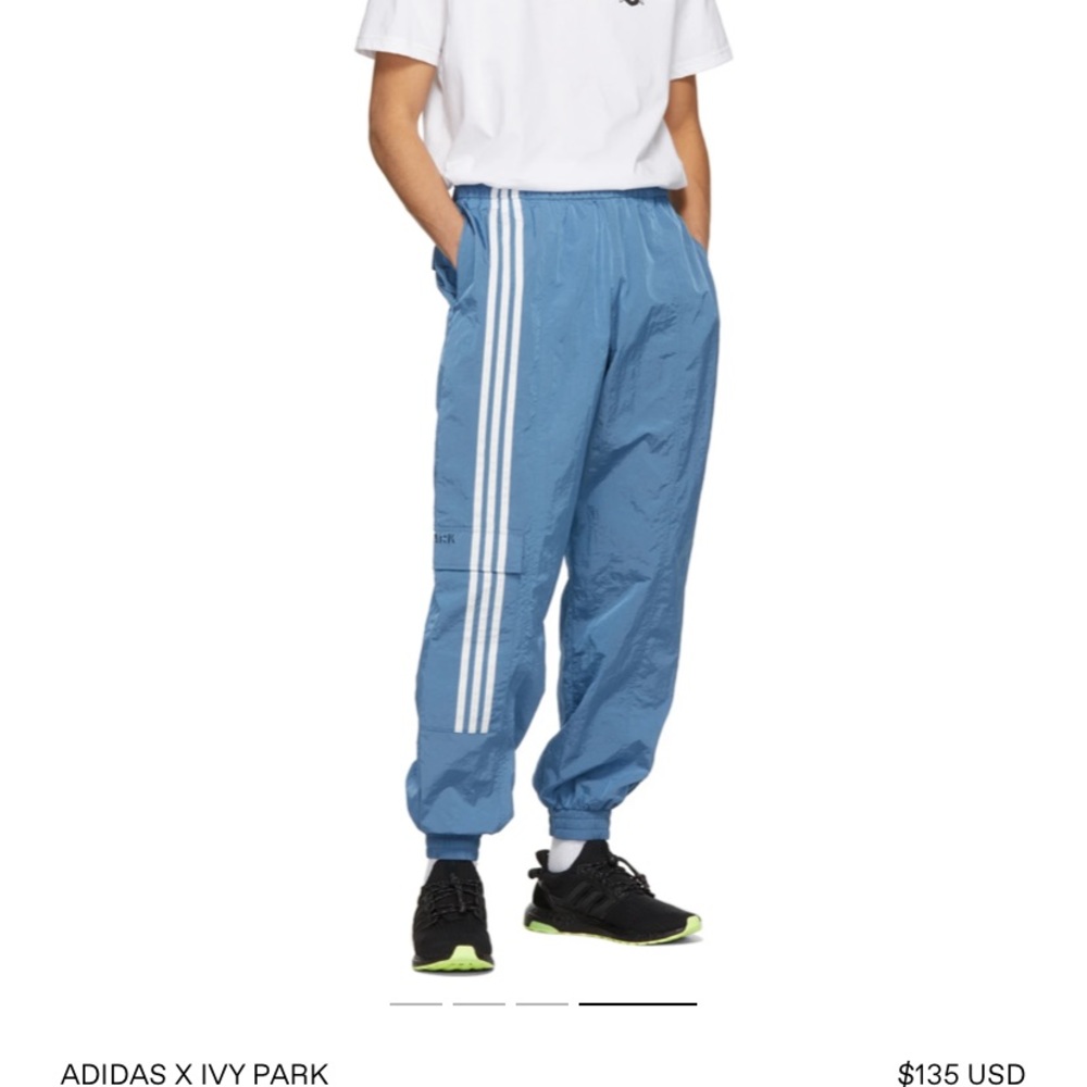 ADIDAS X IVY PARK Blue Nylon Track Pants
